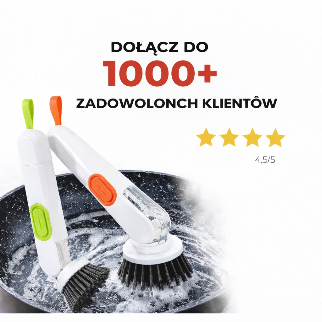 Szczotka do mycia naczyń z dozownikiem płynu