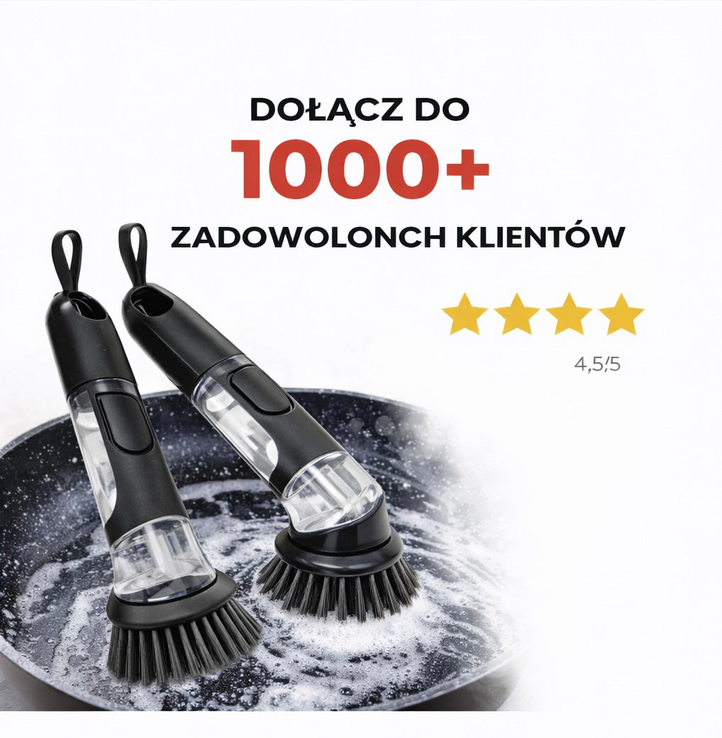 Szczotka do naczyń z dozownikiem płynu